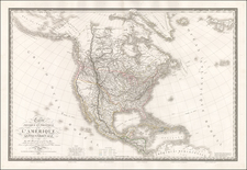 North America Map By Adrien-Hubert Brué