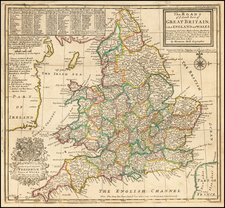 England Map By Herman Moll