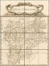 Austria and Italy Map By Peter Anich  &  Blasius Hueber