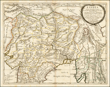 India and Central Asia & Caucasus Map By Giacomo Giovanni Rossi / Giacomo Cantelli da Vignola