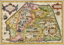 India and Other Islands Map By Jodocus Hondius