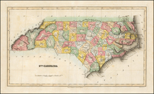 Southeast and North Carolina Map By Fielding Lucas Jr.