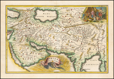 India, Southeast Asia, Central Asia & Caucasus and Middle East Map By Christoph Cellarius