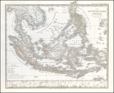 Southeast Asia and Philippines Map By Adolf Stieler