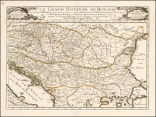 Austria, Hungary, Romania, Balkans and Turkey Map By Pierre Du Val