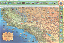 California and Los Angeles Map By Automobile Club of Southern California