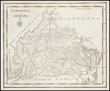 West Virginia and Virginia Map By Joseph Scott