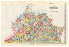 Southeast and Virginia Map By Fielding Lucas Jr.