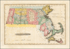 New England Map By Fielding Lucas Jr.