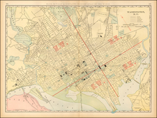 Mid-Atlantic and Washington, D.C. Map By Rand McNally & Company