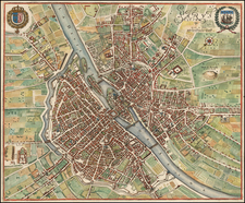 France Map By Matthaus Merian