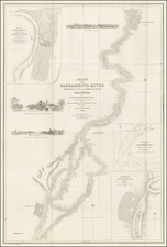 California and Other California Cities Map By Cadwalader Ringgold