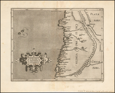 South America Map By Cornelis van Wytfliet