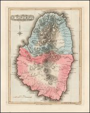 Caribbean Map By Fielding Lucas Jr.