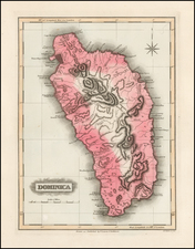 Caribbean Map By Fielding Lucas Jr.