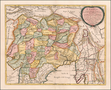 India and Central Asia & Caucasus Map By Giacomo Giovanni Rossi / Giacomo Cantelli da Vignola