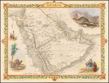 Middle East Map By John Tallis