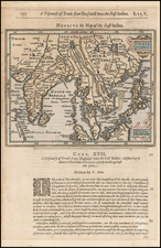 Southeast Asia and Indonesia Map By Jodocus Hondius / Samuel Purchas