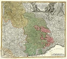 Europe, Switzerland, France and Italy Map By Johann Baptist Homann