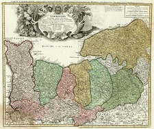 Europe and France Map By Homann Heirs