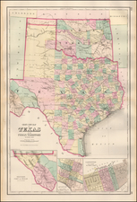 Texas and Plains Map By O.W. Gray