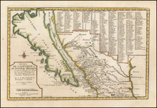 Baja California, California and California as an Island Map By Nicolas de Fer