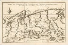 Caribbean Map By Jacques Nicolas Bellin