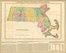 New England and Massachusetts Map By Henry Charles Carey  &  Isaac Lea