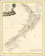 New Zealand Map By Antonio Zatta