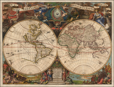 World Map By Pieter van der Aa