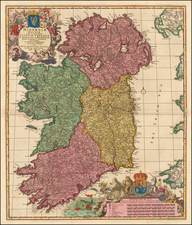 Ireland Map By Nicolaes Visscher I