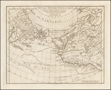 Polar Maps, Alaska, Pacific, Russia in Asia and Canada Map By A. Krevelt