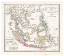 Southeast Asia, Philippines, Indonesia and Thailand, Cambodia, Vietnam Map By Carl Ferdinand Weiland