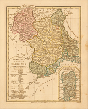 Northern Italy and Sardinia Map By Robert Wilkinson