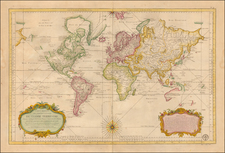 World Map By Jacques Nicolas Bellin