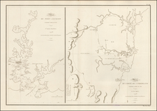 Australia Map By Louis Claude Desaulses de Freycinet