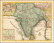 India Map By Issac Tirion