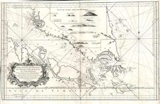 Asia and Southeast Asia Map By Jacques Nicolas Bellin