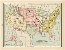 United States Map By George F. Cram