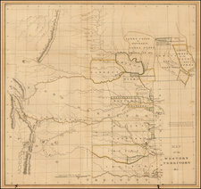 Plains, Nebraska, Oklahoma & Indian Territory and Southwest Map By Washington Hood