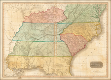 South, Southeast, Midwest and Plains Map By John Pinkerton