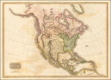 North America Map By John Pinkerton