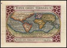 World and World Map By Jodocus Hondius