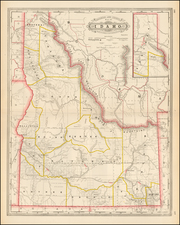 Idaho Map By George F. Cram