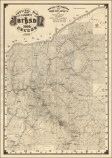 Oregon Map By Schmidt Label & Litho. Co.