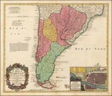 South America Map By Johann Baptist Homann