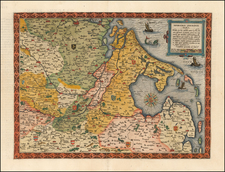 Netherlands, Belgium and Luxembourg Map By Cornelis de Jode