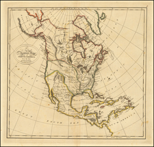 North America Map By Mathew Carey