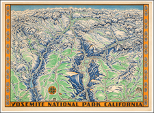California and Yosemite Map By Schwabacher-Frey Co.