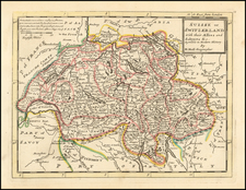 Switzerland Map By Herman Moll